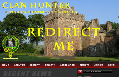 picture of and link to the Clan Hunter web site